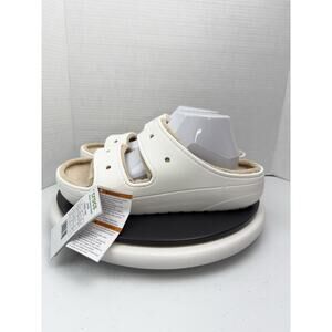 CROCS Classic Cozzzy Towel Sandals Mens Size 10 Fuzzy Slip On Comfort Shoes NEW